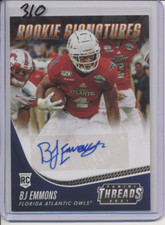 2021 Panini Chronicles Threads Auto BJ Emmons  Orange