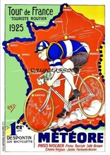 1925 TOUR DE FRANCE 12X18 POSTER PRINT ICONIC VINTAGE BICYCLE RACING METEORE