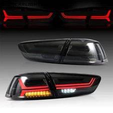 VLAND LED Rear Tail Lights Assembly For Lancer & EVO X 2008-17 w/Startup Dynamic