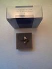 COLLECTIBLE VINTAGE AVON STERLING SILVER PAVE INITIAL RING "A" ADJUSTABLE