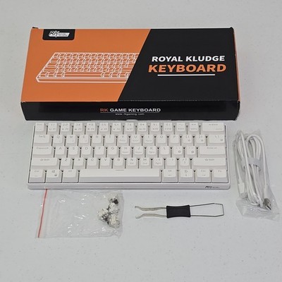 RK ROYAL KLUDGE RK61 Mechanical 60% Keyboard 2.4Ghz Wireless / Bluetooth /USB...
