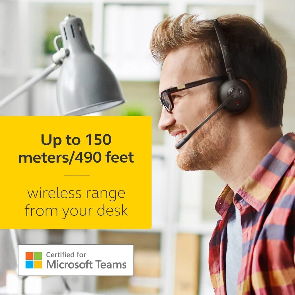 Jabra Engage 65 Mono Wireless Office Headset Noise Cancelling for Business Calls - Image 2 of 4