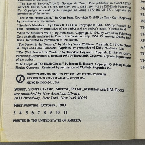 1983 Signet Book - Wizards #1 by Isaac Asimov Paperback Book - Foto 10 di 11