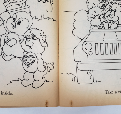 Rhyme And Read With The Care Bear Cousins Coloring Book USED Vintage 1985 RARE - Picture 18 of 22