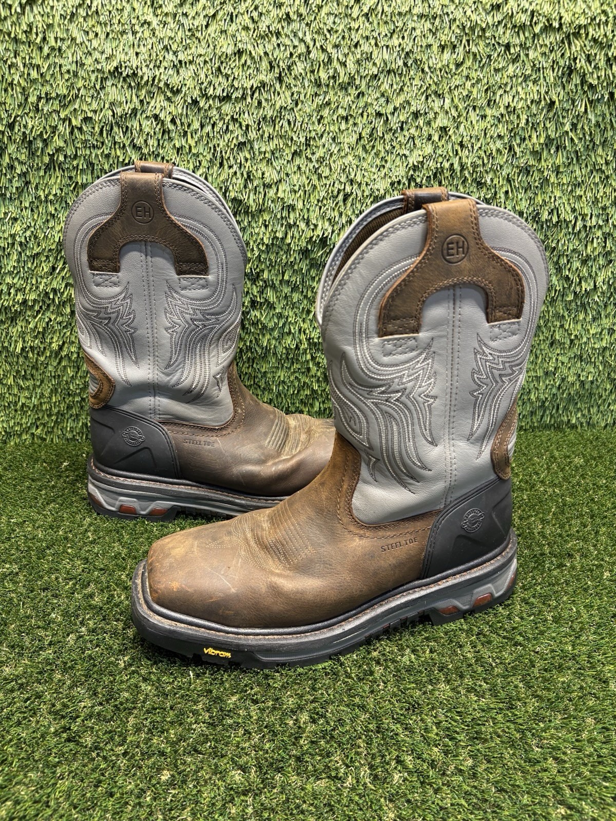Justin Men's Commander X5 Workboot Square Steel Toe Waterproof Vibram 11.5 EE