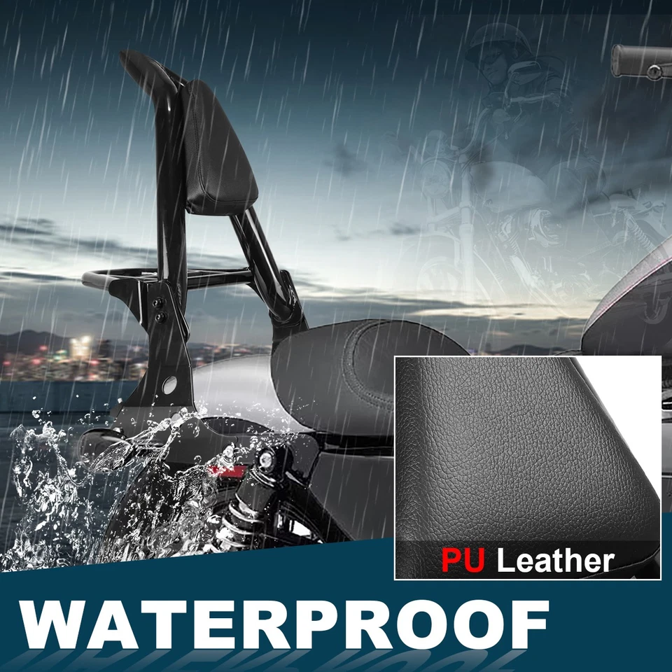 para Harley Sportster XL 883 1200 2004-UP Sissy Bar encosto destacável bagageiro - Imagem 4 de 4