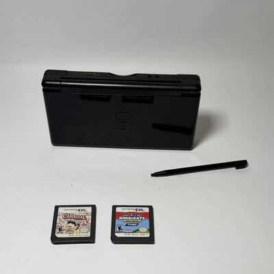 Nintendo DS Lite Handheld Game Console Black Tested And working