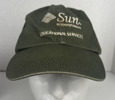 Vtg SUN MICROSYSTEMS Claspback Cap Company Logo Educational Systems Technology