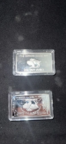 American Buffalo .999 Fine German Silver Bar 1 oz Troy Ounce