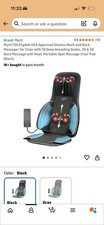 Mynt 2D & 3D Shiatsu Neck and Back Massager for Chair with 10 Deep Kneading Node