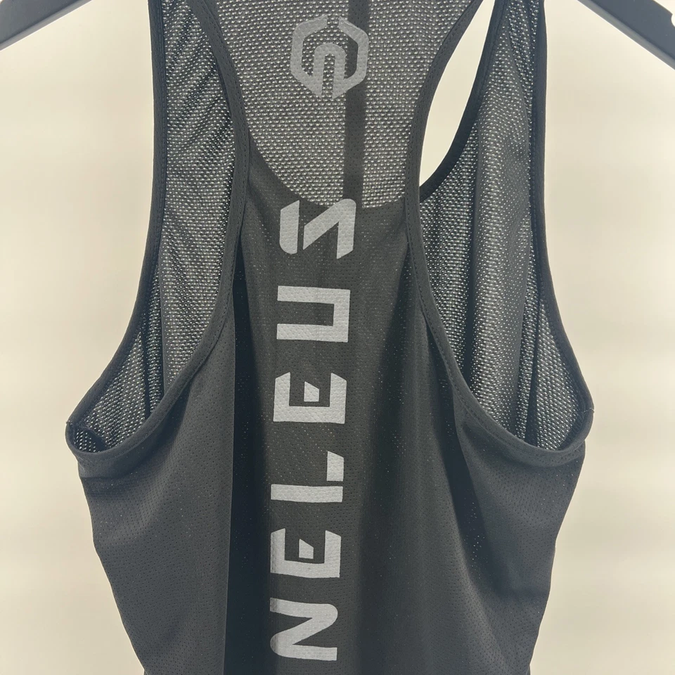 Lote de 2 camisetas sin mangas NELEUS Dry Fit espalda en Y gimnasio entrenamiento atlético negras y grises XS LNC Foto 3 de 4