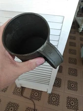 US Indian Wars Government Issued 1880's  Tin Cup Mug Stamped N G S M Mass  RARE