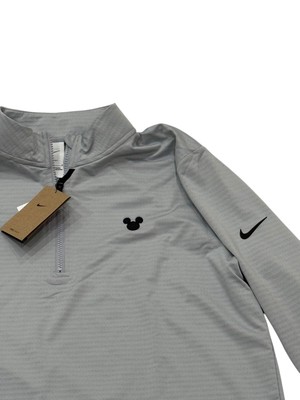 【Mickey】 Disney Mickey Nike Dri Fit Half Zip Pullover-Grey XL or XXL | eBay