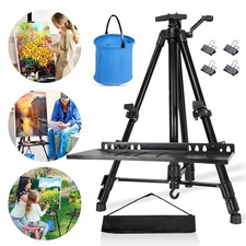 Staffelei Groß 50-155cm Atelierstaffelei Leinwand Kunst Malstaffelei Ständer DE