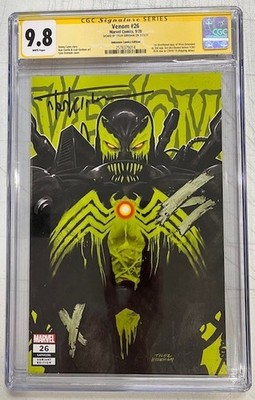 VENOM #26 CGC 9.8 SIGNED SS TYLER KIRKHAM UNKNOWN COMICS VARIANT 1ST VIRUS