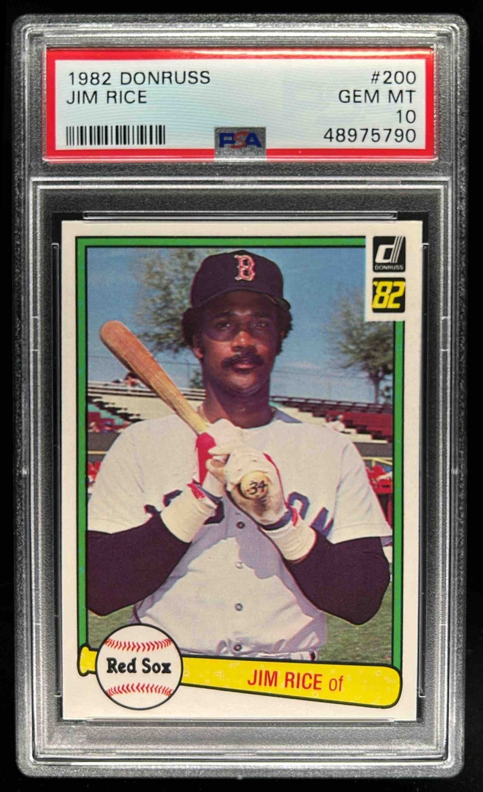 1982 Donruss Jim Rice #200 Red Sox PSA 10