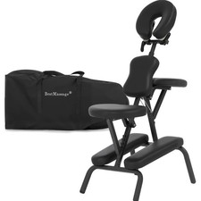 Portable Massage Chair Foldable Spa Tattoo Chair Adjustable Face Cradle