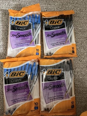 BIC Cristal Xtra Smooth Ball Point Pens