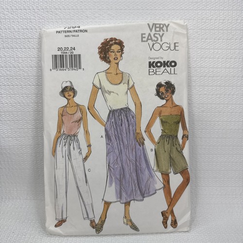 Vogue 7294 Misses Rock Shorts Hose KoKo Ball Muster 20-24 *ungeschnitten