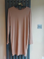 New Look Maternity Ribbed Dress – Mocha – Size 12 – Excellent Condition