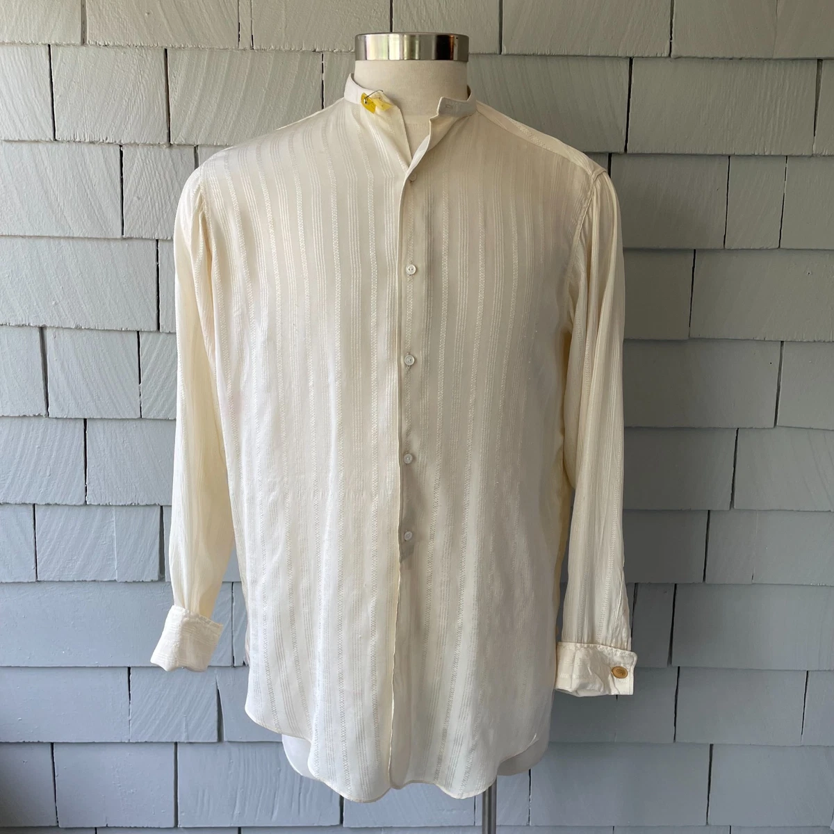 old style dress shirts Old Time 19th Century Pleated Dress Shirt