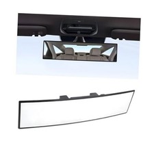 Car Rear View Mirror, 12 Inch Panoramic Clip On Convex Auto Rearview 1PC White