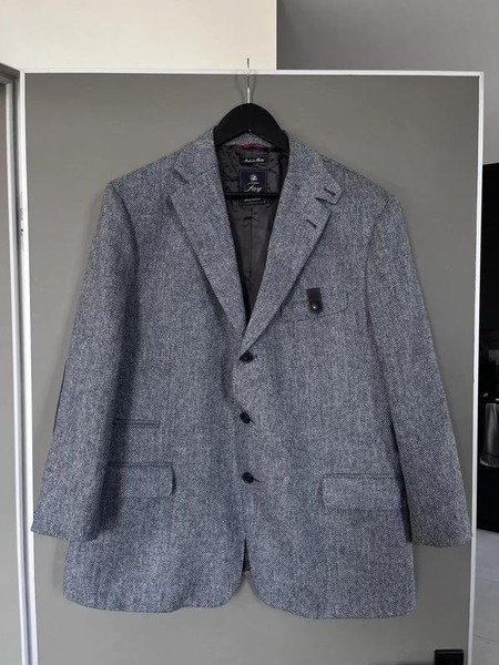 Men Fay Jacket Grey Wool 42 / XL / 50