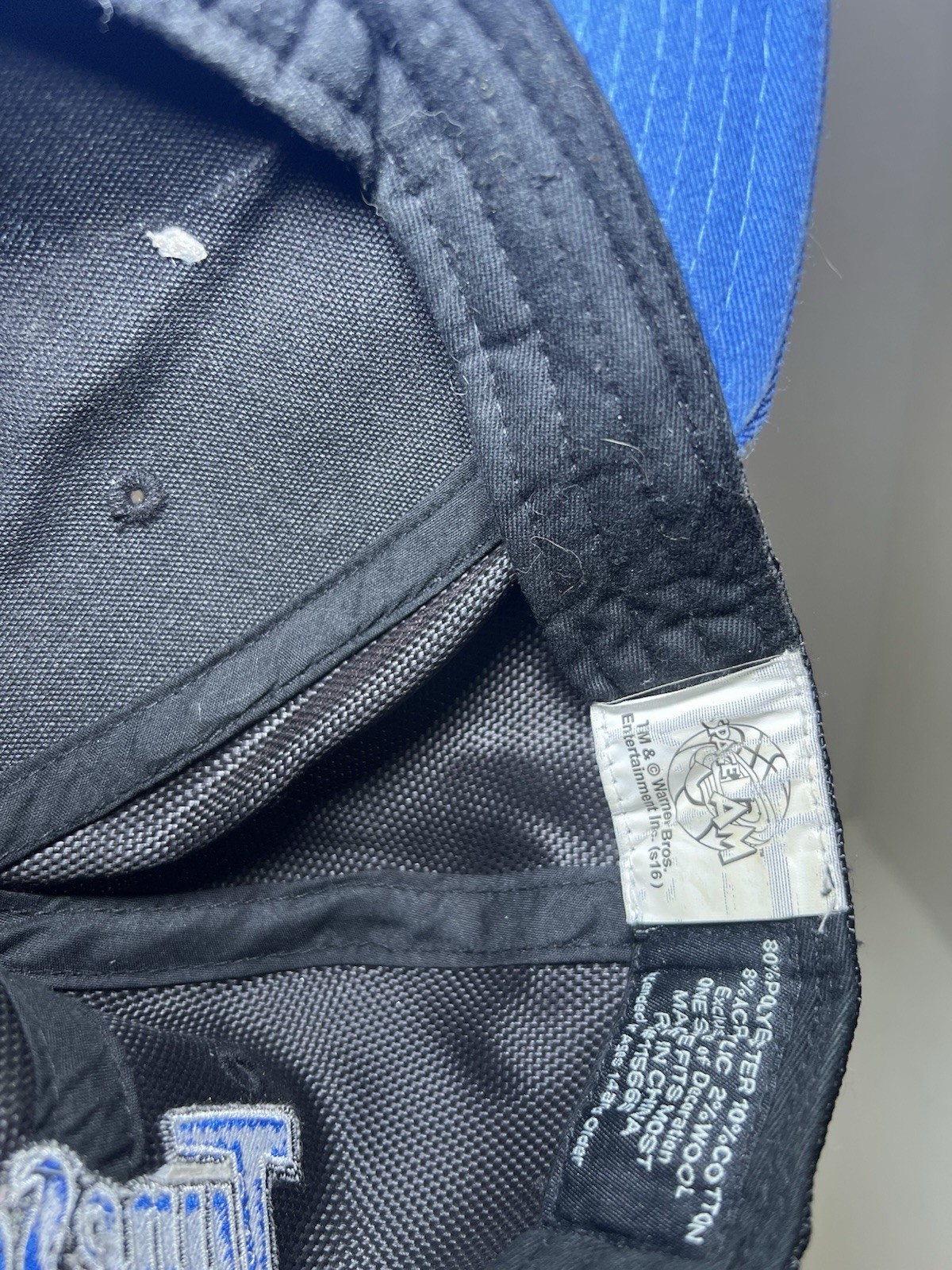 Space Jam Tune Squad Script Snapback  Hat Cap Blu… - image 6