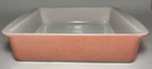 Vintage Pyrex 222 Desert Dawn Speckled Pink 8 Inch Square Baking Pan Dish
