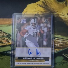 Leaf 2022 Pro Set Draft Connor Heyward Rookie Autograph PSA-CH2 Football Card. rookie card picture