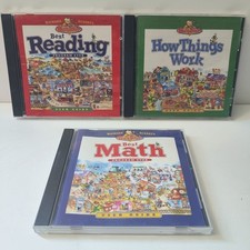 Vtg Richard Scarry Busytown PC CD-ROM Lot of 3, Educational