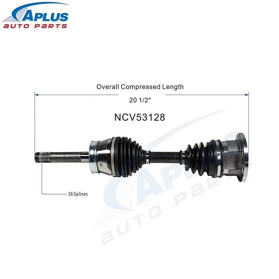 Eixo dianteiro esquerdo e direito CV para Nissan Pathfinder Pickup INFINITI QX4 95-04 - Imagem 4 de 4