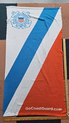 As Is USCG US Coast Guard 1790 48'' Pool Beach Towel Microfiber Racing Stripe Z9a