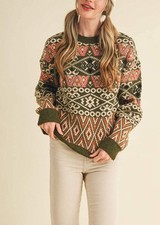 Fair Isle Pullover Sweater