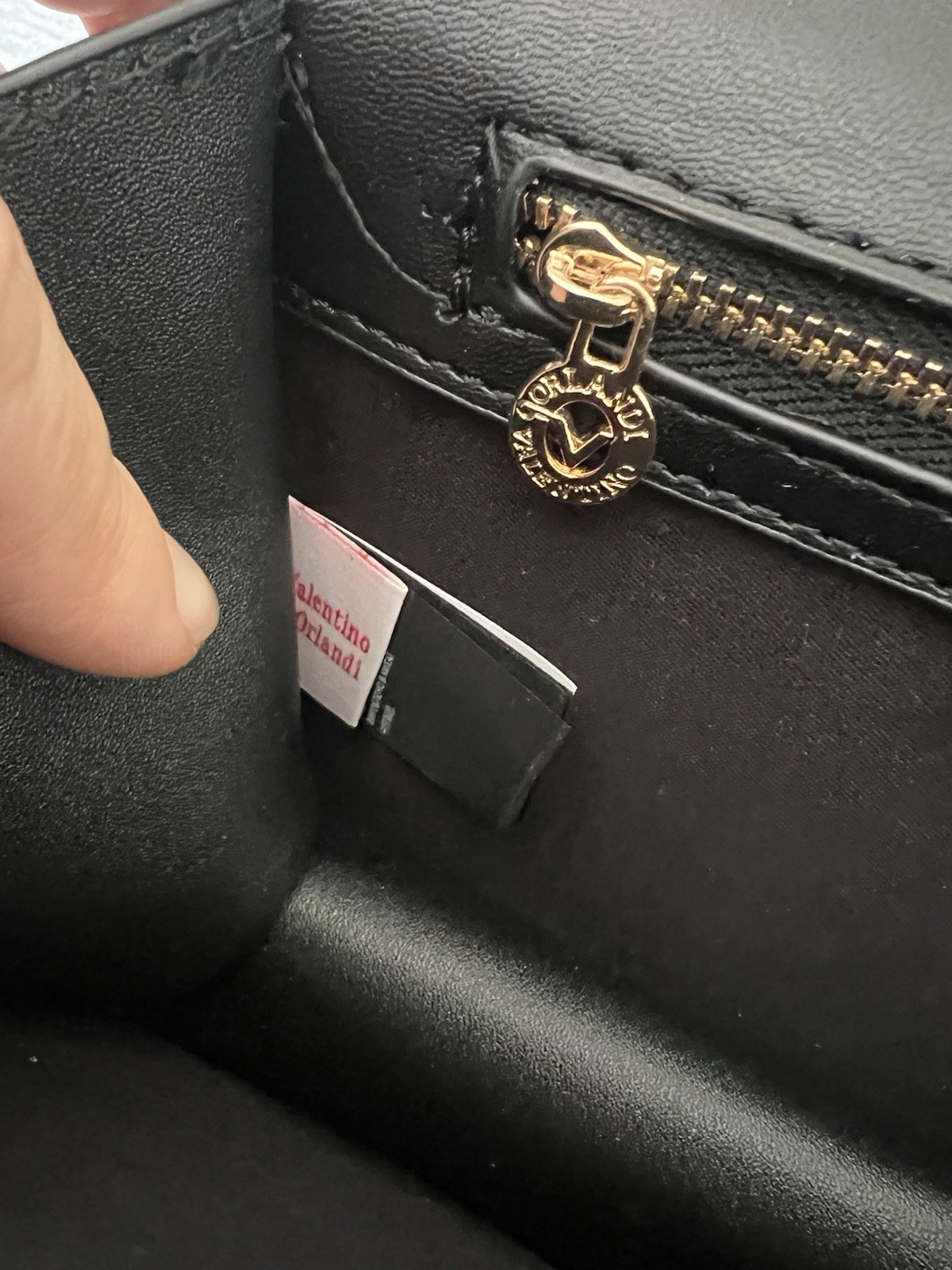 New Valentino Orlandi Bag Purse Black Quilted Gold Hardware Crossbody Bag thumbnail 12