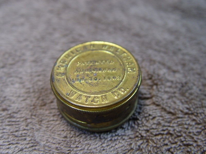 VINTAGE METAL TIN FROM AMERICAN WALTHAM WATCH CO. 