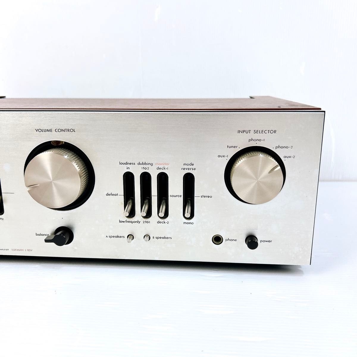 LUXMAN L-80V Integrated Amplifier Vintage RARE Tested Works Japan