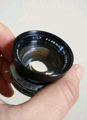 Sehr seltenes schnelles Mamiya Sekor 48mm f1.7 Objektiv mit Blattverschluss - perfekt für DIY