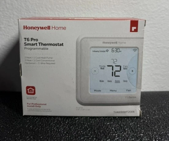 Honeywell TH6220WF2006 T6 Pro Smart WiFi Programmable Thermostat