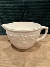 Bordallo Pinheiro Holiday Christmas Tree White Batter Bowl Made In Portugal 