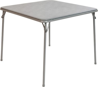 Madelyn 33.5'' Multipurpose Folding Game Table in Elegant Gray for 4 Players
