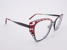 NICE Jean Lafont Maud Eyeglasses FRAMES 6530 Red 52 19-139 Cat Eye Black L860