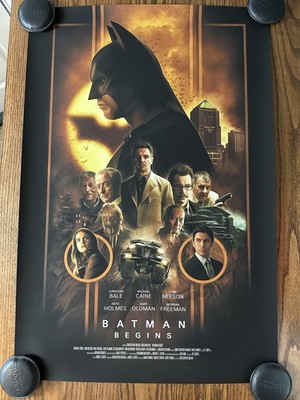 Batman Begins Mondo 24x36 Poster Rich Davies Limited Edition Screen Print