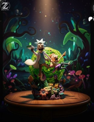 Rick & Morty   3D Resin Druck Figuren Modell | Unbemalt & mehrteilig zum Bemalen