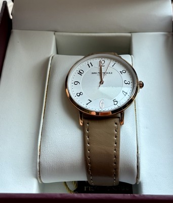 Women's Roma 1221 Watch - Brown Strap with Rose Gold 