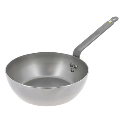 De Buyer Mineral B Carbon Steel Country Fry Pan - 9.5 Diameter 6.5 Cooking