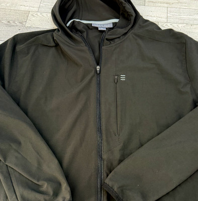 Free Fly Jacket Full Zip Hoodie Performance Black Lightweight Outdoor XL