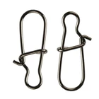 50pcs Stainless Steel Fishing Snap Hooked Snap Pin Fastlock Clip Accessories Tac