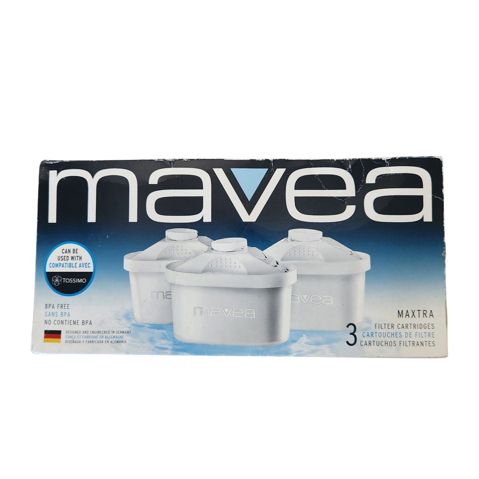 Mavea Maxtra Water Filter Cartridges 3 BPA Free Tassimo Compatible 1001122 New