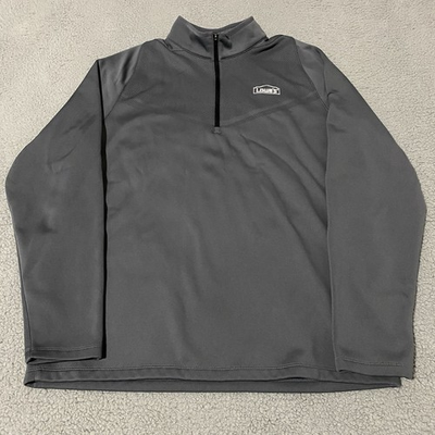 #ad #ad Lowes Nike Sweatshirt Men Large Gray 1 4 Zip Fleece Lined Pullover Logo Employee $29.99